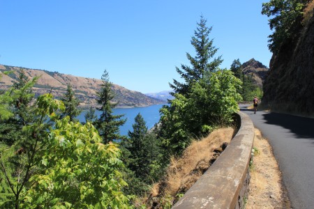 View of the Columbia River gorge on the camino
