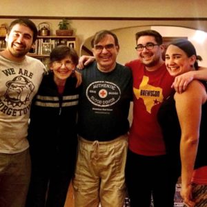 Barb, second from left, with her family