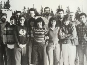 Patty (front row, third from left) and several Alaska JVs, Fall 1956